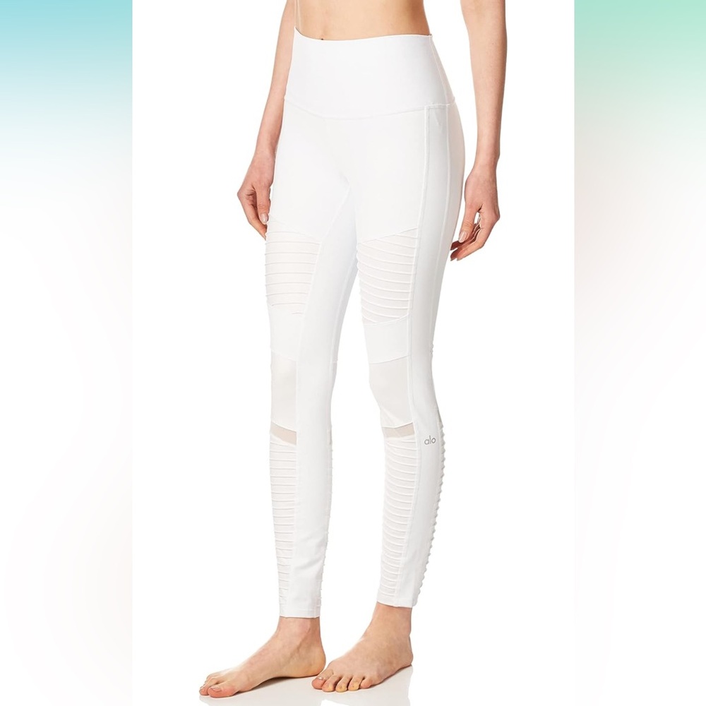 ALO Yoga Bundle Leggings (Airbrushed + Moto Mesh) | Small